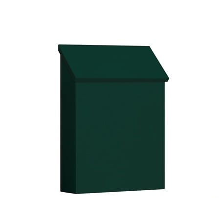 Salsbury Decorative Horizontal Style Traditional Mailbox In Green