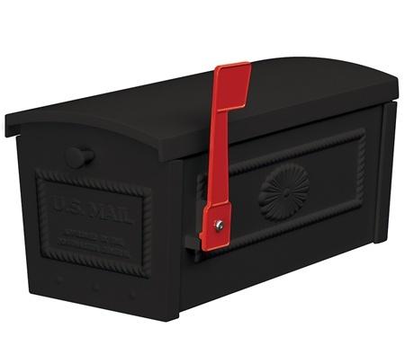 Salsbury Post Style Townhouse Mailbox In Black