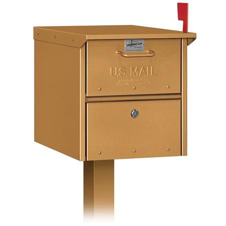 Salsbury Designer Roadside Mailbox Brass