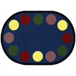 1430rr-02 Lots Of Dots Rug 2 Ft. 1 In. X 7 Ft. 8 In. Runner - Earthtone