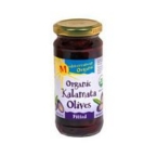 Organics 20677 Kalamata Pitted Olives - 12x8.1 Oz
