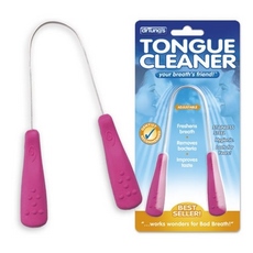 B89689 Stainless Steel Tongue Cleaner - 12x1each