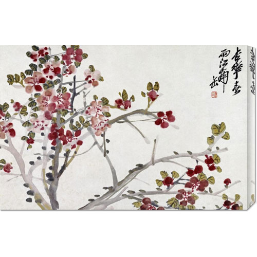 Bentley Global Arts Dba American Walls Gcs-264705-30-142 Wu Changshuo 'flowers' Stretched Canvas