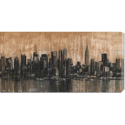 Bentley Global Arts Dba American Walls Gcs-375275-1836-142 Dario Moschetta 'nyc Skyline 1' Stretched Canvas