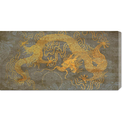 Bentley Global Arts Dba American Walls Gcs-375302-1836-142 Joannoo 'golden Dragon' Stretched Canvas