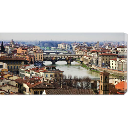 Vadim Ratsenskiy 'ponte Vecchio, Florence' Stretched Canvas