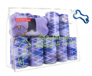 Best Pet Supplies AGP-2401 Argyle Purple - 16Rolls-Bag