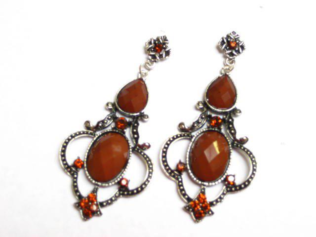 Alur Jewelry, Inc. 14352bn Bell-shape Chandelier Earring In Brown