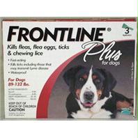 -frontline Plus Dog 88-132 Lb-3pack