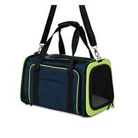 Petmate Inc-carriers-see & Extend Pet Carrier- Navy 18 Inch