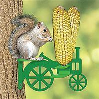 Audubon-woodlink-tractor Corn Cob Squirrel Feeder- Green
