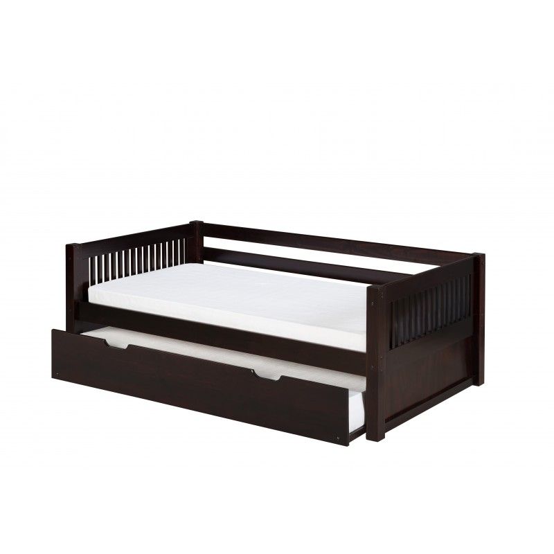 C213-tr Camaflexi Day Bed With Trundle - Mission Headboard - White Finish