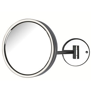 8.5 In., 5x Wall Mount Mirror, Single Arm, Chrome