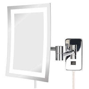 Jrt710cl 6.5 In. X 9 In. , 5x Led Lighted Rectangular Wall Mounted Mirror, Extends 15.5 In.