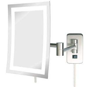 Jrt710nl 6.5 In. X 9 In. , 5x Led Lighted Rectangular Wall Mounted Mirror, Extends 15.5 In.