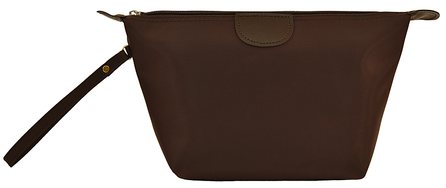 Gc1276br 4 In. X10 In. Brown Cosmetic Bag
