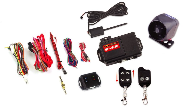 UPC 048097122120 product image for Crimestopper SP-400 SecurityPlus 1-Way Combo Alarm-Keyless Entry withTwo 4-Butto | upcitemdb.com