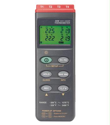General Tools Dt309dl 4-channel Data Logging Thermocouple Thermometer
