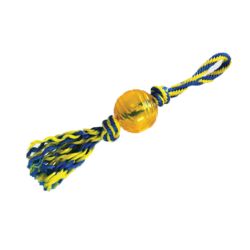 T1234 Rubber Ball With Rope Small 3 In.