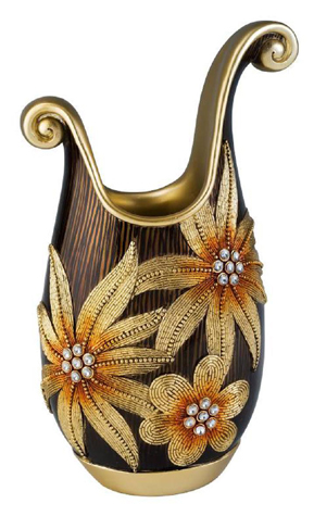 K-4250-v2 18 In. H Golden Demeter Decorative Vase