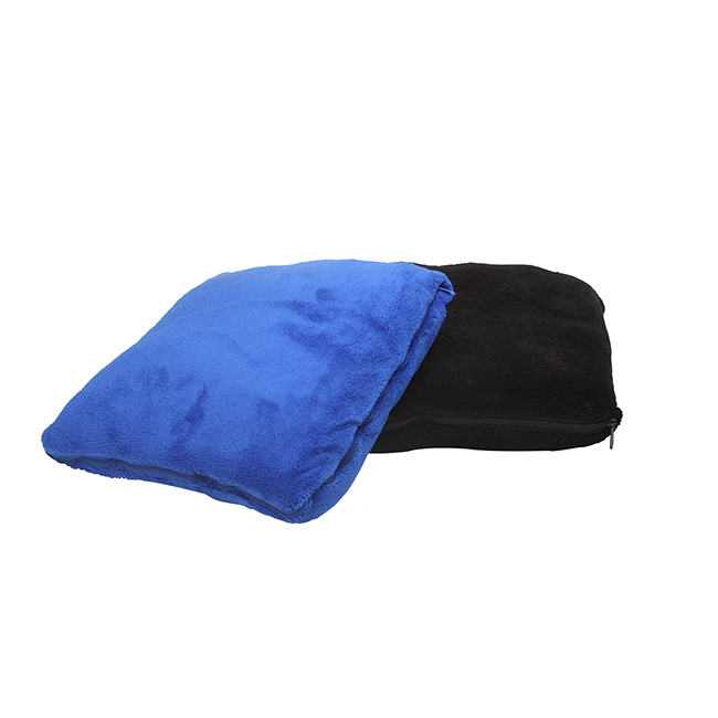 290-zbbl Trailworthy Coral Fleece Zip Up Pillow Blanket