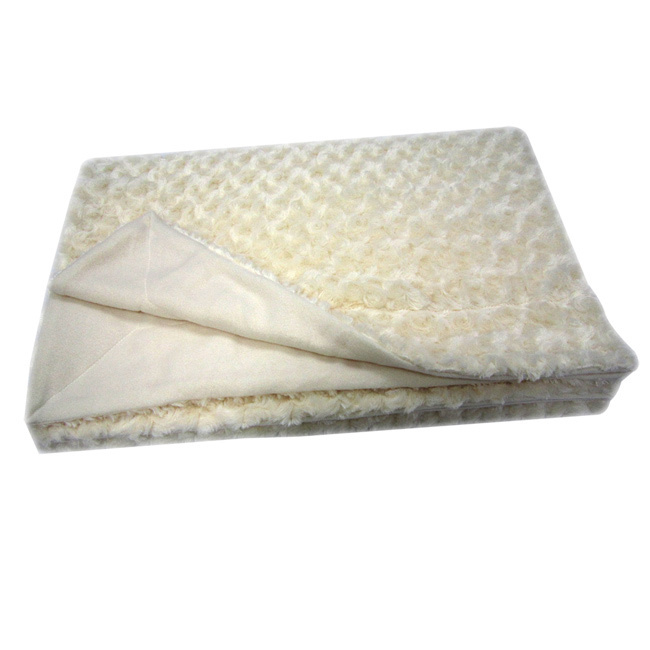 250-fauxw Roberto Amee Sculpted Ivory Faux Synthetic Fur Blanket - Case Of 12