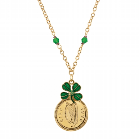 12649 Gold Layered Irish Penny Pendant