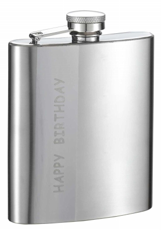 Vf6044 Its Your Birthday Stainless Steel Hip Flask - 8 Oz