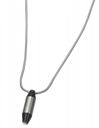 Capd010 Intriga Stainless Steel And Gunmetal Pendant With Chain
