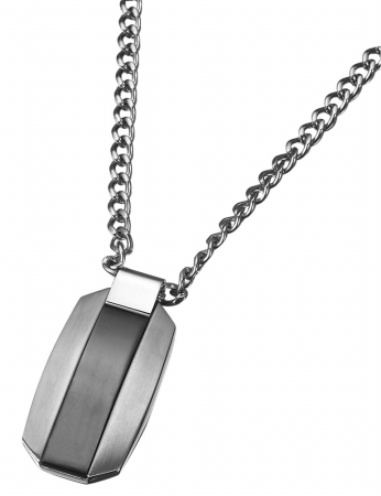 Capd005 Jet Stainless Steel Pendant With Chain