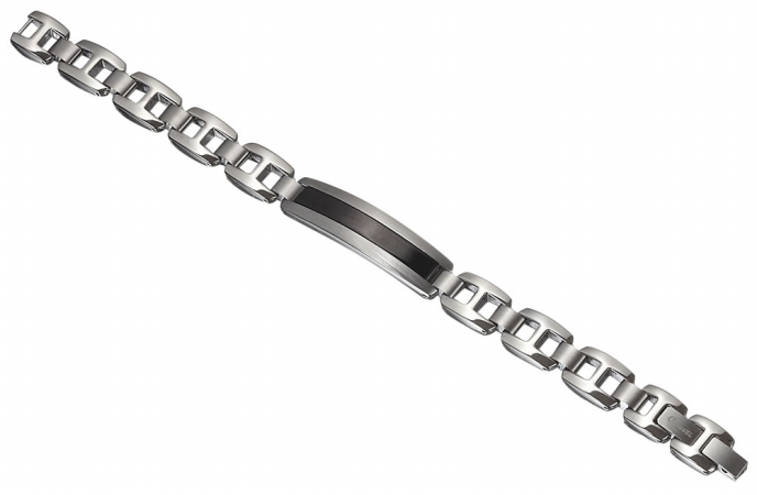 Cabr005 Jet Stainless Steel Bracelet