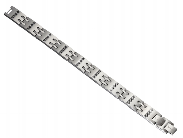 Cabr014 Black Quad Crystal Bracelet
