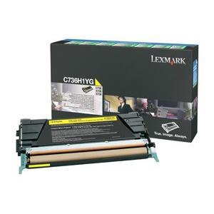 Lexmark Lexc736H1Yg Lexmark Br C736N - 1-Hi Rtn Prog Yellow