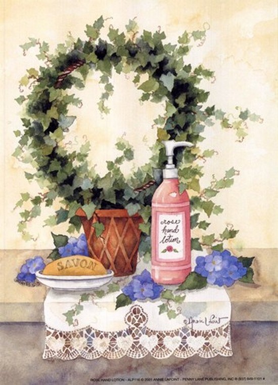 C01alp116 Rose Hand Lotion Poster Print By Annie Lapoint - 5 X 7