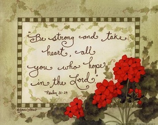 C01alp326 Hope In The Lord Poster Print By Annie Lapoint - 10 X 8