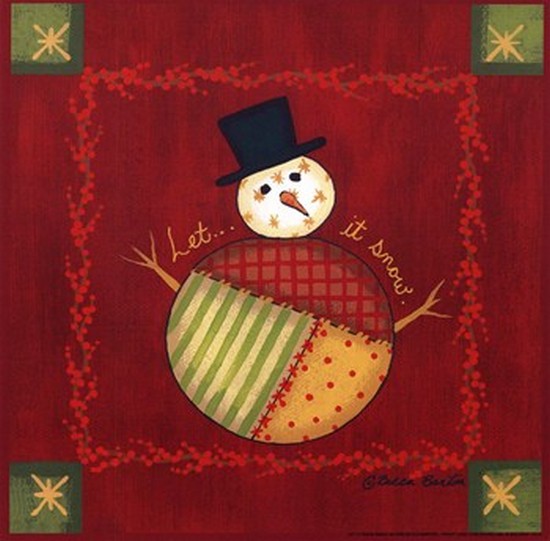C01bb437 Let It Snow Poster Print By Becca Barton - 8 X 8
