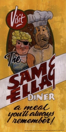 Sam And Ella Diner Poster Print - 5 X 10