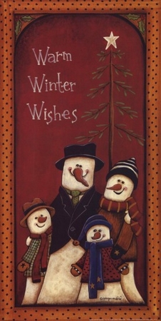 Warm Winter Wishes Poster Print By Tonya Crawford - 8 X 16