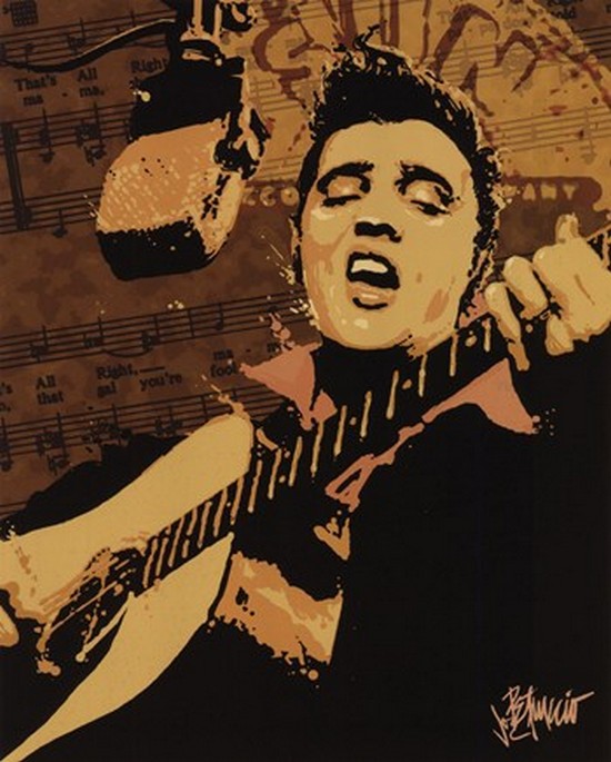 Impet0168 Elvis - Memphis Sun - Postercard Poster Print - 8 X 10