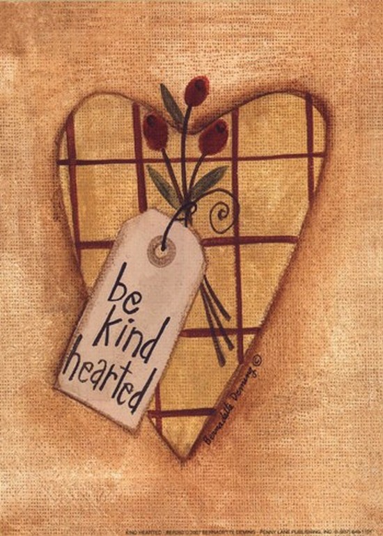 P12ber260 Kind Hearted Poster Print By Bernadette Deming - 5 X 7