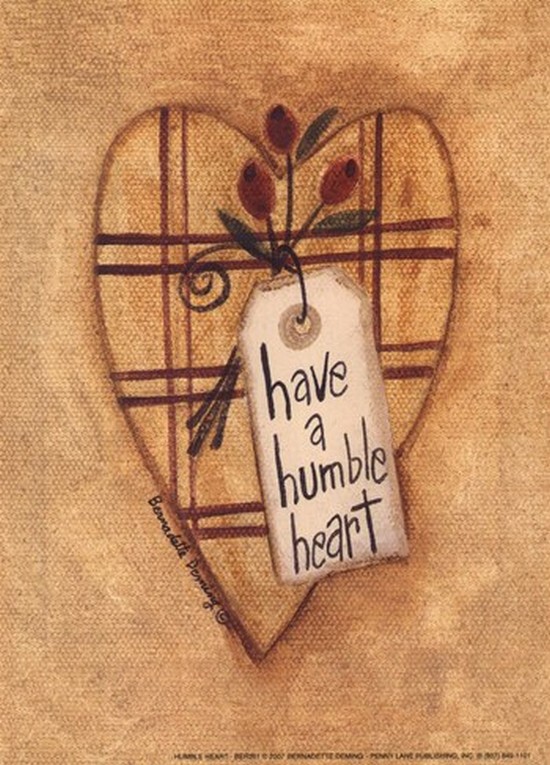 P12ber261 Humble Heart Poster Print By Bernadette Deming - 5 X 7