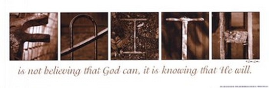 Pendd144 Faith Poster Print By Dee Dee - 18 X 6