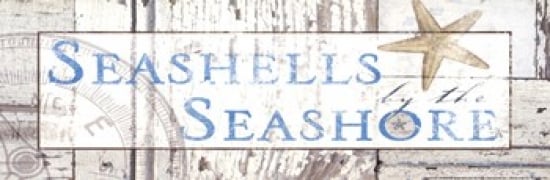 Pendd868 Seashells By The Seashore Poster Print By Dee Dee - 18 X 6