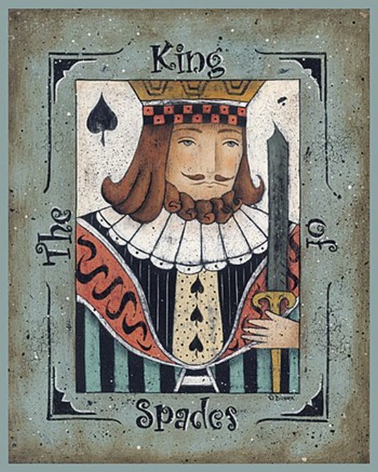 Penny Lane PENDNA111 The King of Spades Poster Print by Donna Atkins - 8 x 10 Penny Lane PENDNA111 The King of Spades Poster Print by Donna Atkins - 8 x 10