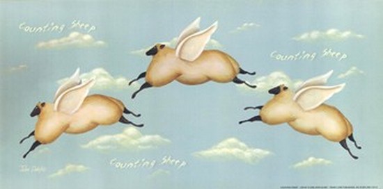 Penny Lane PENJON187 Counting Sheep Poster Print by John Sliney - 12 x 6 Penny Lane PENJON187 Counting Sheep Poster Print by John Sliney - 12 x 6