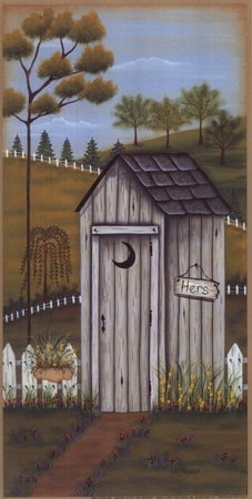 Her Outhouse Poster Print By Lisa Kennedy - 6 X 12