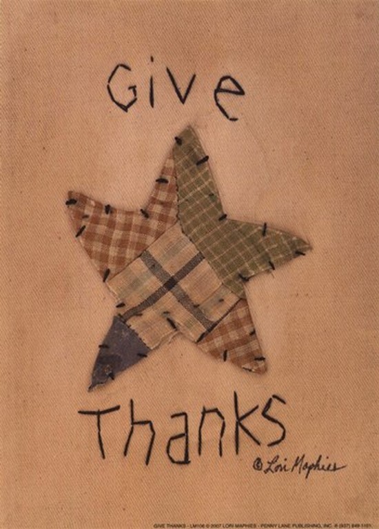 Give Thanks Poster Print By Lori Maphies - 5 X 7