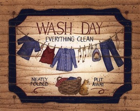 Penls612 Wash Day Poster Print By Linda Spivey - 10 X 8