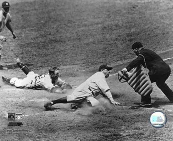 Photofile Pfsaahb08101 Babe Ruth - Sliding Into Home Sports Photo - 10 X 8