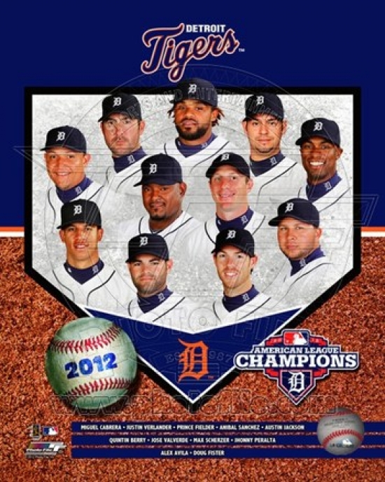 Photofile Pfsaapg24101 Detroit Tigers 2012 American League Champions Composite Sports Photo - 8 X 10